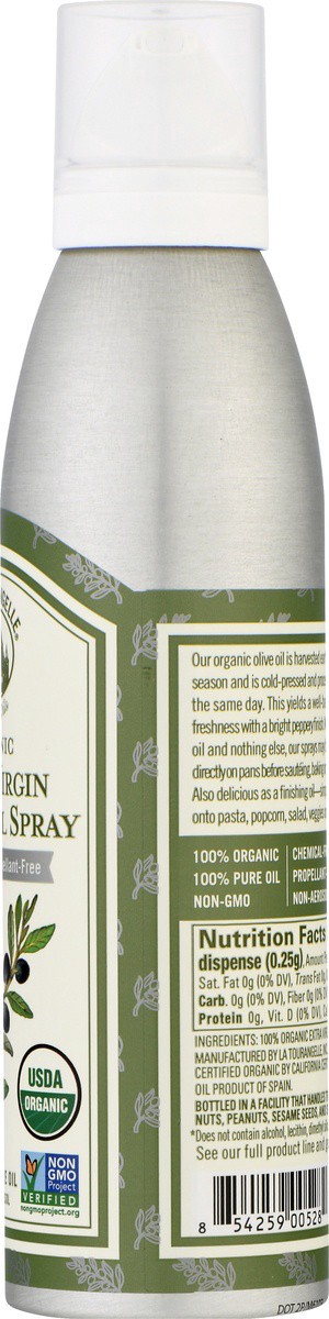 slide 8 of 9, La Tourangelle Extra Virgin Olive Spray Oil, 5 fl oz