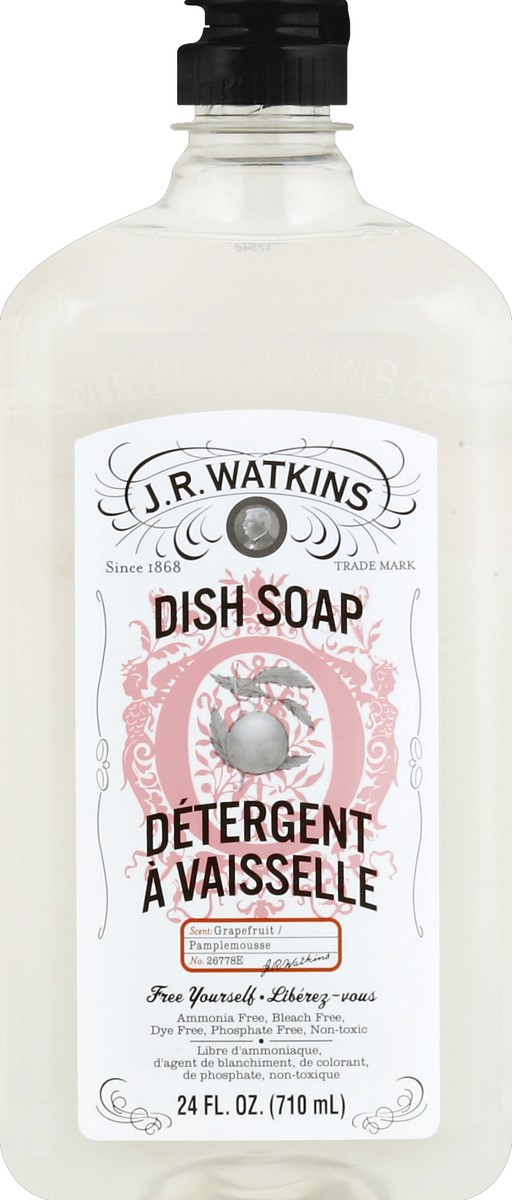 slide 2 of 2, J.R. Watkins Watkins Grapefruit Liquid Dish Soap, 24 fl oz