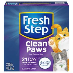 Fresh Step Clean Paws Multi-Cat Scented Litter with Febreze Clumping Cat Litter