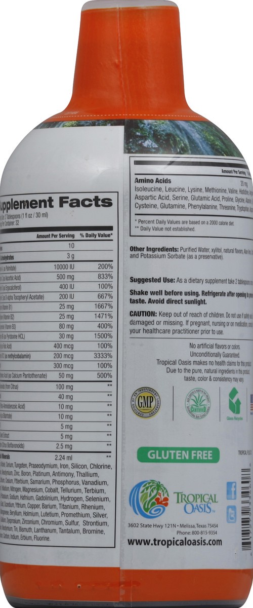 slide 3 of 3, Tropical Oasis Mega Multiple Vitamin Mineral 32 oz, 32 oz