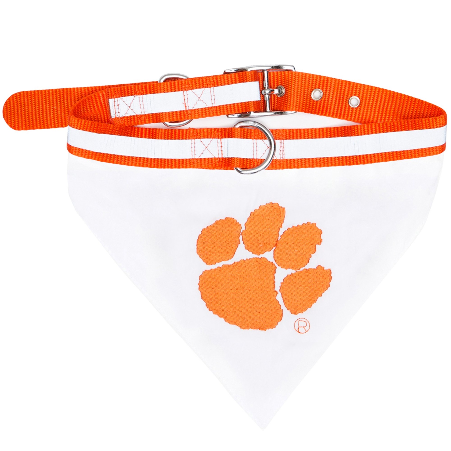 slide 1 of 1, Pets First Clemson Tigers Collar Bandana, LG