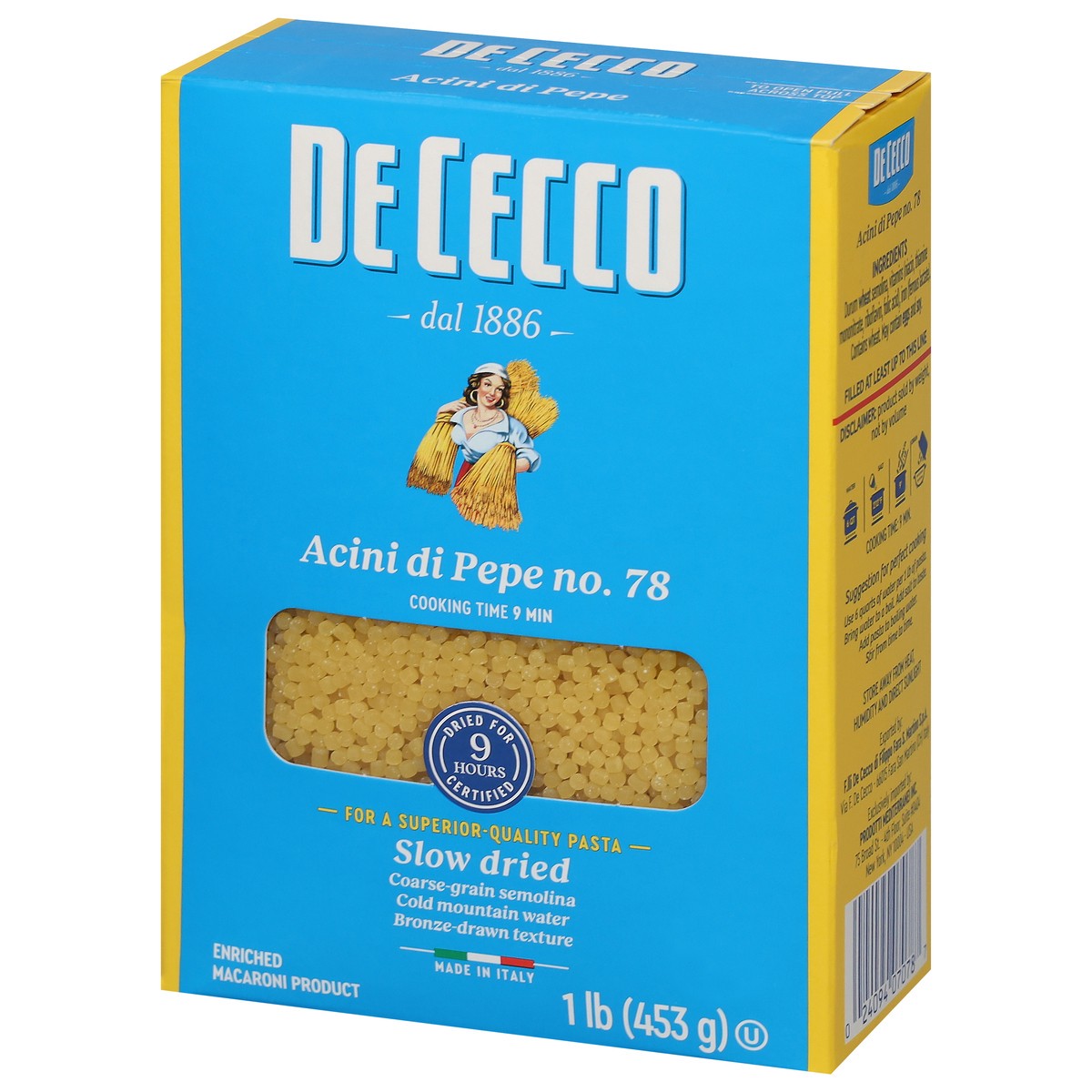 slide 5 of 9, De Cecco Slow Dried No. 78 Acini di Pepe 1 lb, 16 oz