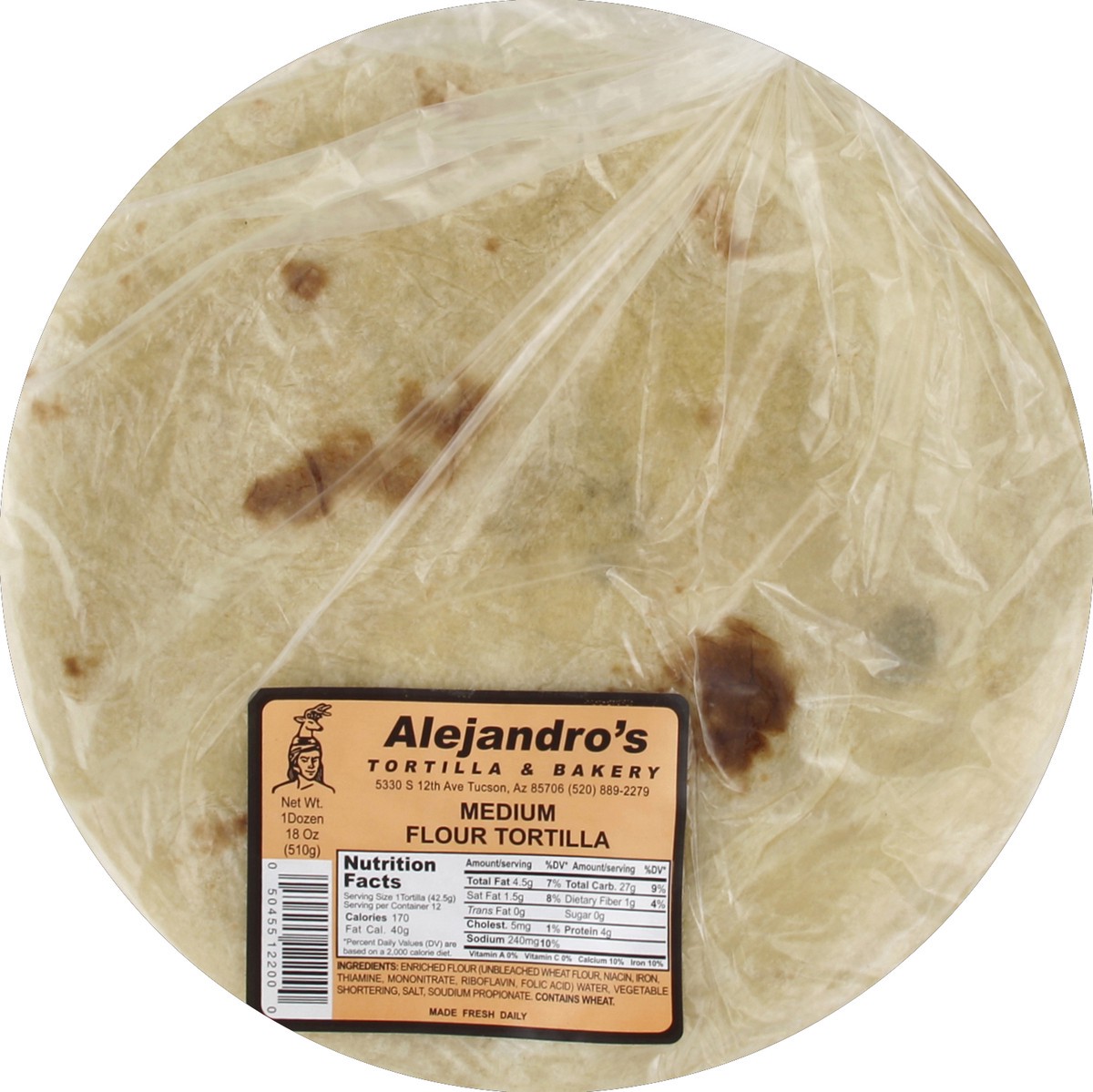 slide 1 of 5, Alejandros Tortilla 12 ea, 12 ct