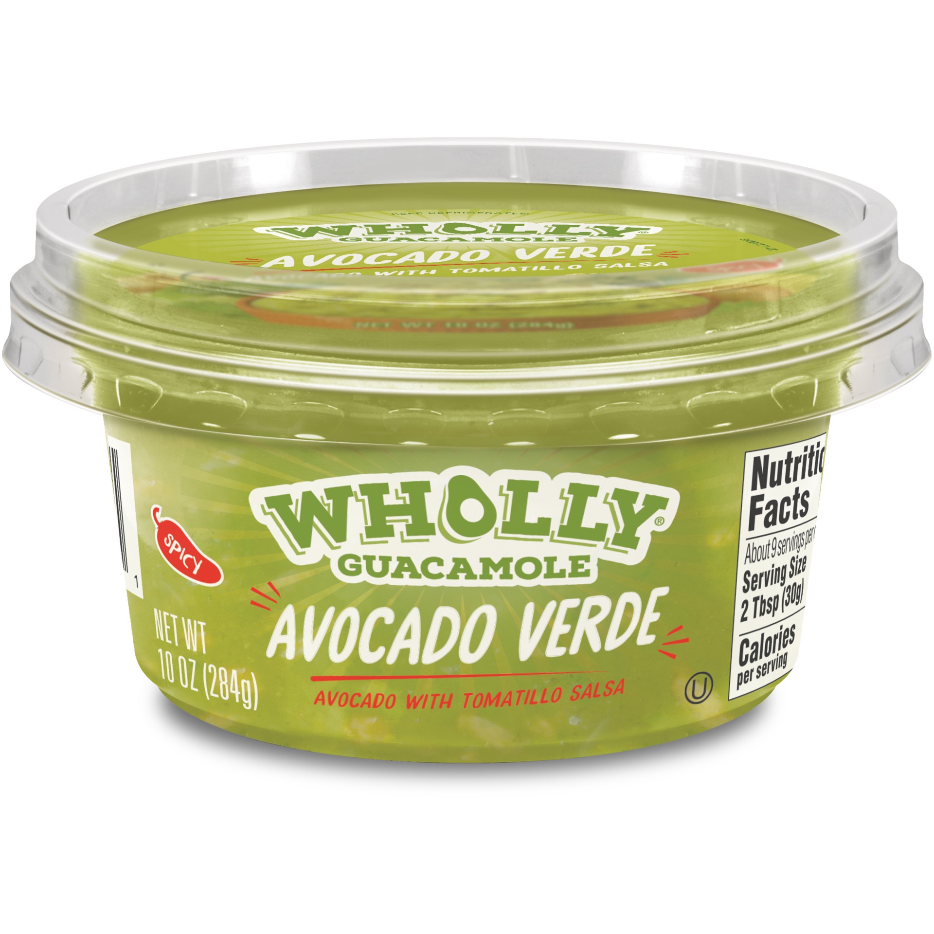 slide 1 of 1, Wholly Wholesome Wholly Avocado Verdi Salsa Spicy, 10 oz