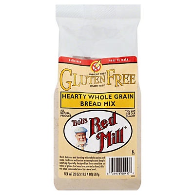 slide 1 of 1, Bob's Red Mill Gluten Free Hearty Whole Grain Bread Mix, 20 oz