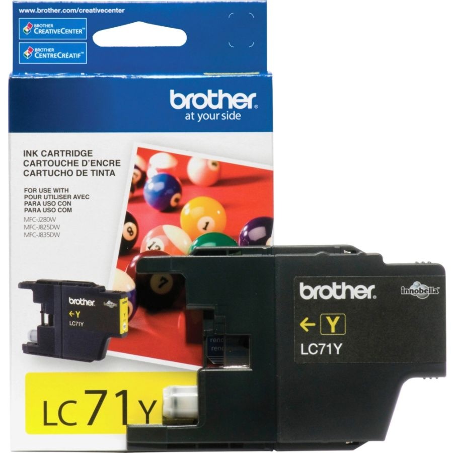 slide 2 of 2, Brother Lc71Y Yellow Ink Cartridge, 1 ct