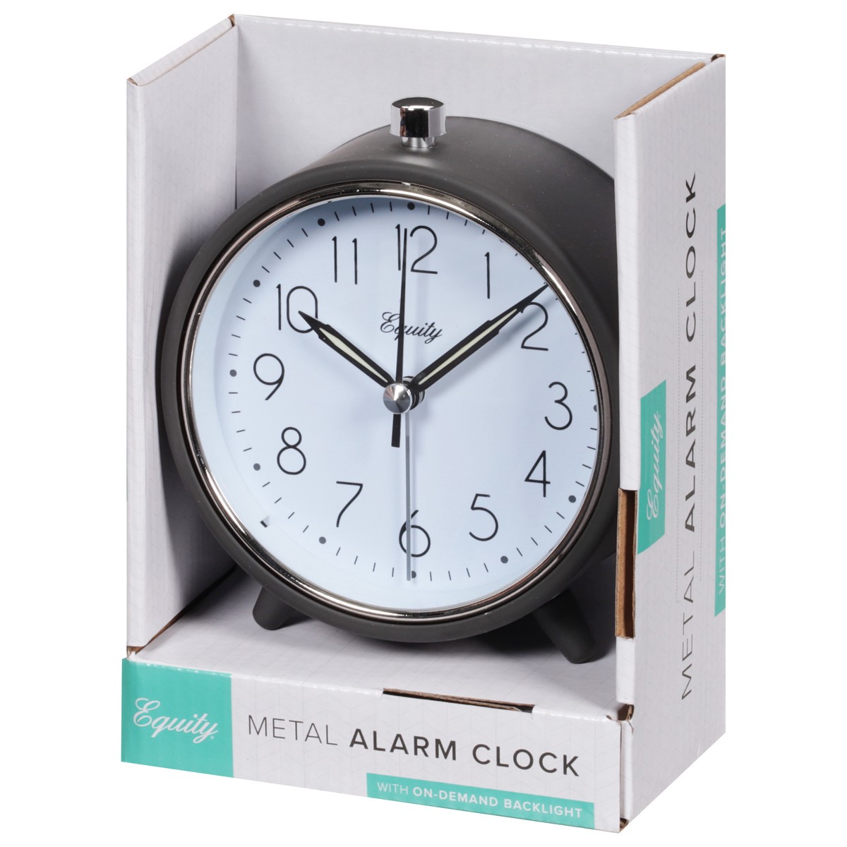 slide 7 of 12, Equity Analog Metal Alarm Clock, 1 ct