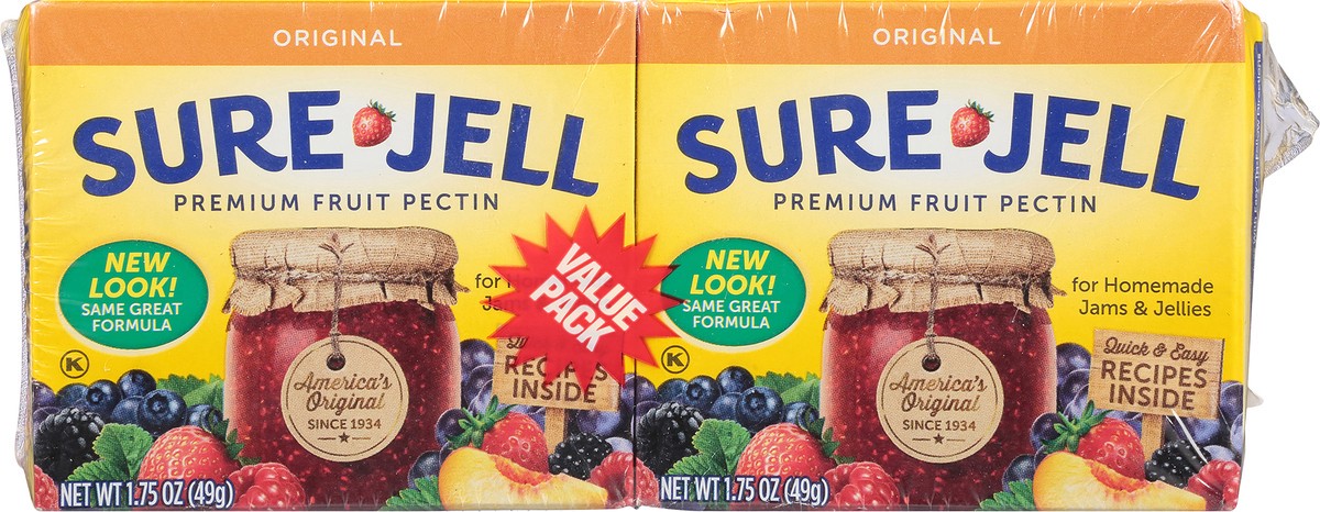 slide 6 of 9, Sure-Jell Original Premium Fruit Pectin for Homemade Jams & Jellies Value Pack, 2 ct Pack, 1.75 oz Boxes, 2 ct