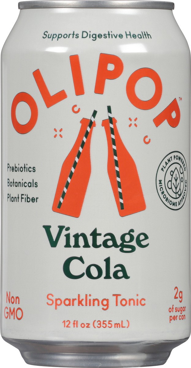 slide 1 of 9, Olipop Vintage Cola Sparkling Tonic - 12 fl oz, 12 fl oz