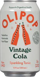 Olipop Sparkling Tonic, Vintage Cola - 12 fl oz
