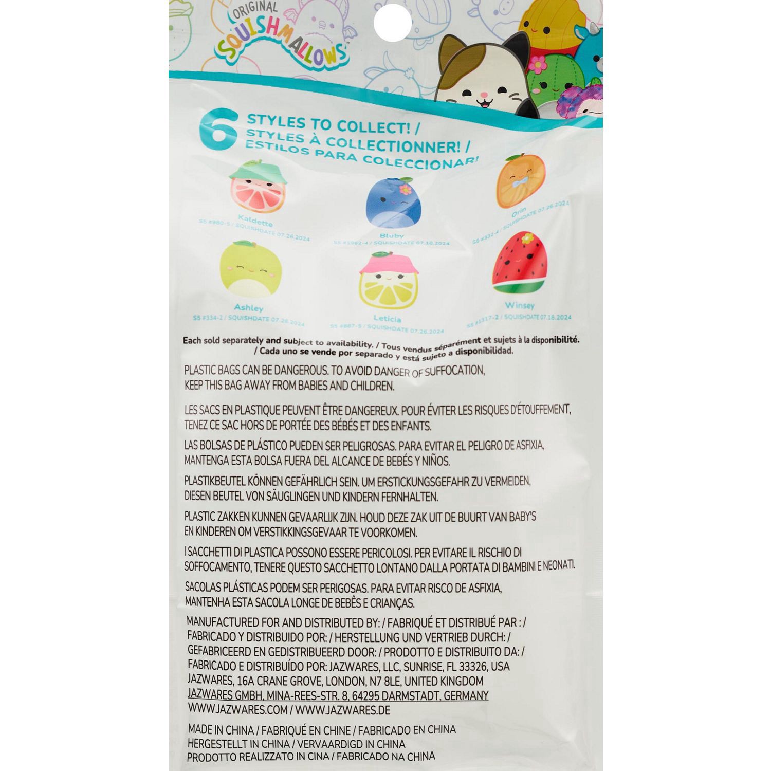 slide 3 of 3, Squishmallows Mystery Squad Scented Plush, Blind Capsule, 5 In, 1 ct