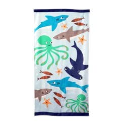 HD Designs Shark Print Beach Towel