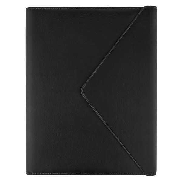 slide 1 of 3, Eccolo Envelope PU Padfolio, 9-1/2"" x 12-1/2"", Black, 1 ct