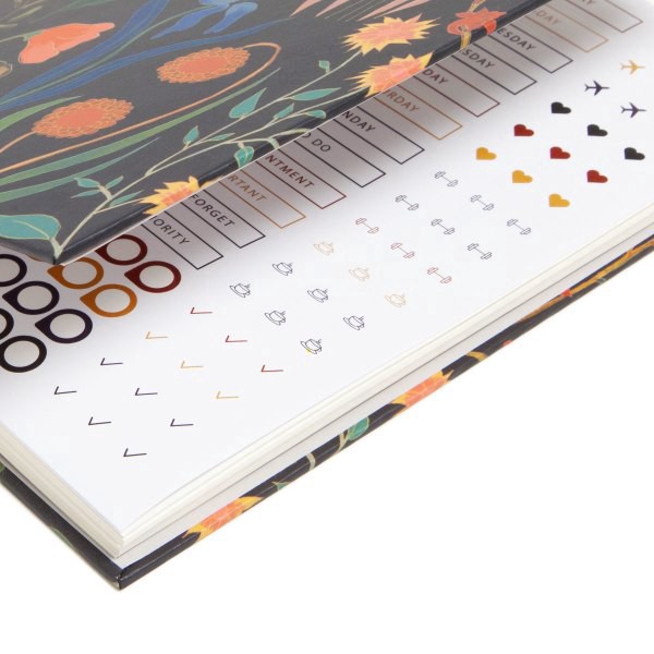 slide 4 of 9, U Brands® Spiral Journal, 6"" x 8"", College Rule, 150 Pages (75 Sheets), Black Botanical Studies, 1 ct