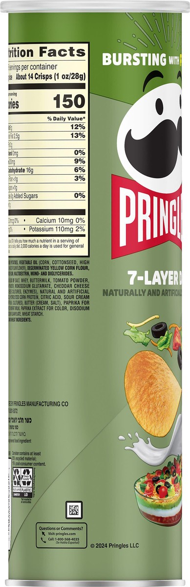 slide 8 of 13, Pringles Crisps 7 Layer Dip 5.5oz, 5.6 oz