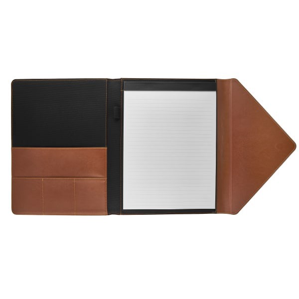 slide 3 of 3, Eccolo Envelope PU Padfolio, 11"" x 8-1/2"", Brown, 1 ct