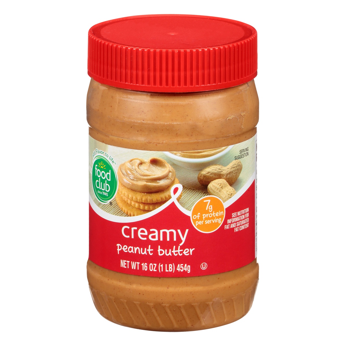 slide 3 of 10, Food Club Peanut Butter - Creamy, 16 oz