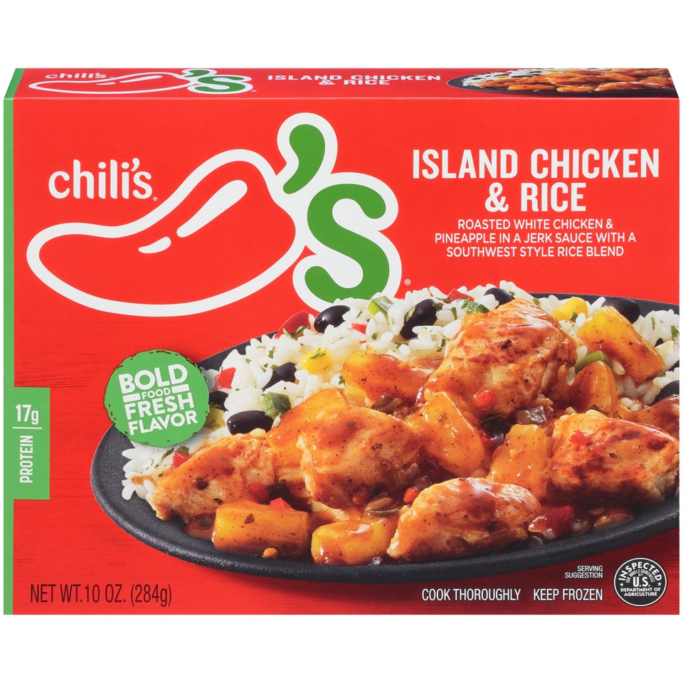 slide 1 of 1, Chili's Island Chicken and Rice, 10 oz