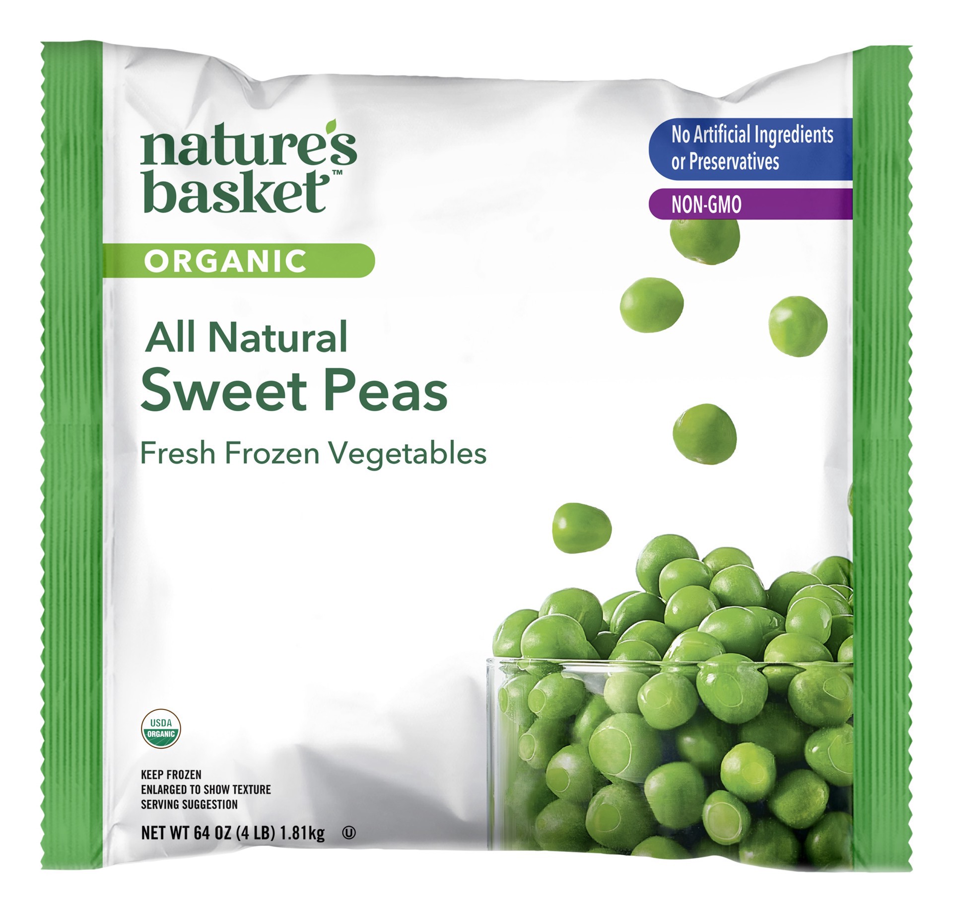 slide 1 of 1, nature's basket Organic Corn - 64 oz, 64 oz