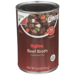 Hy-vee Beef Fat Free Broth