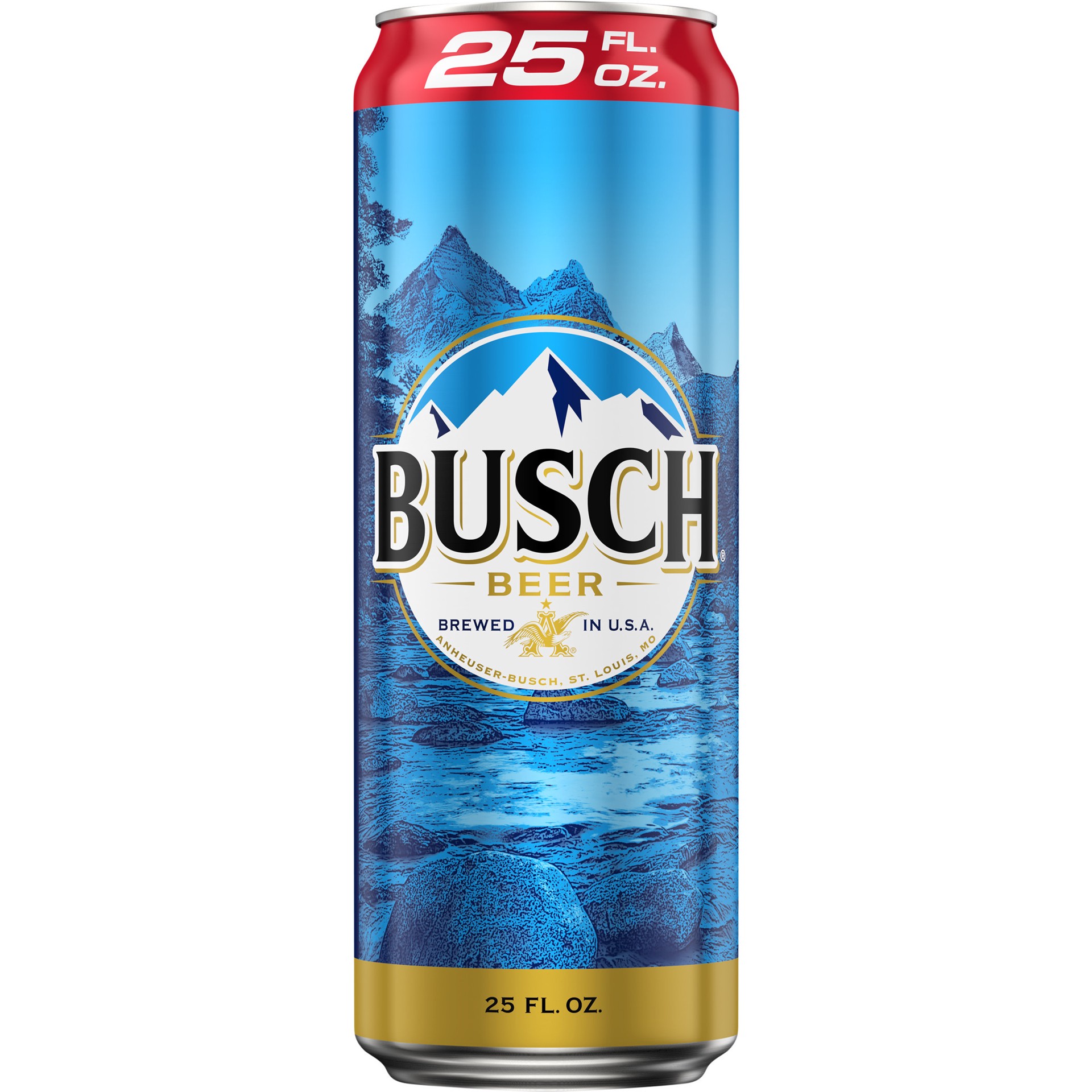 slide 1 of 2, Busch Beer 25 fl oz Can, 4.3% ABV, 25 fl oz