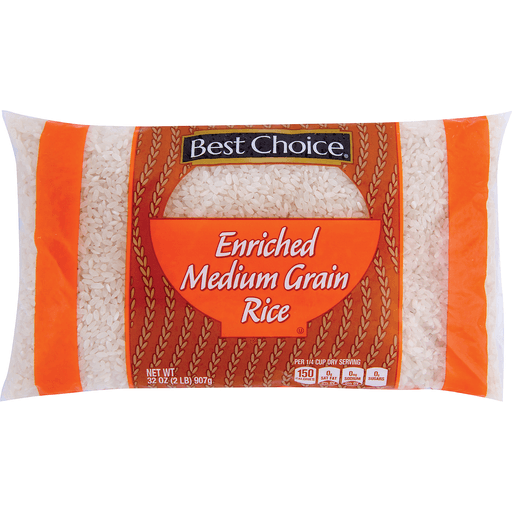 slide 1 of 1, Best Choice Medium Grain Rice, 32 oz