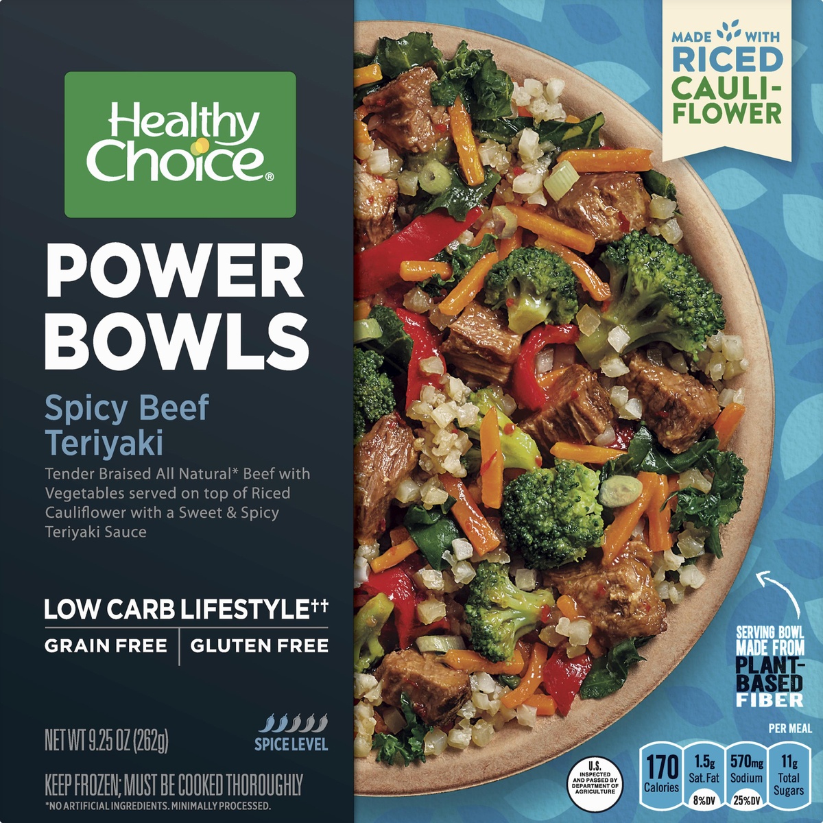 Healthy Choice Power Bowls Spicy Beef Teriyaki 9 25 Oz Shipt