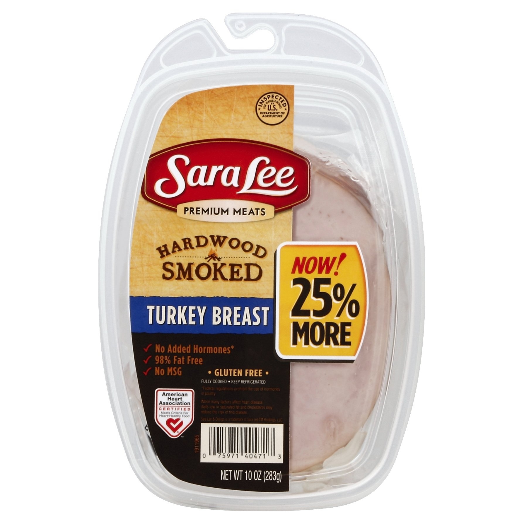 slide 1 of 3, Sara Lee Turkey Breast, Hardwood Smoked, 10 oz