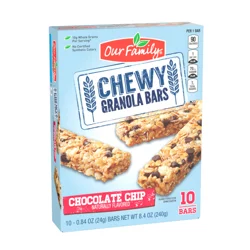 Our Family Chocolate Chip Chewy Granola Bars