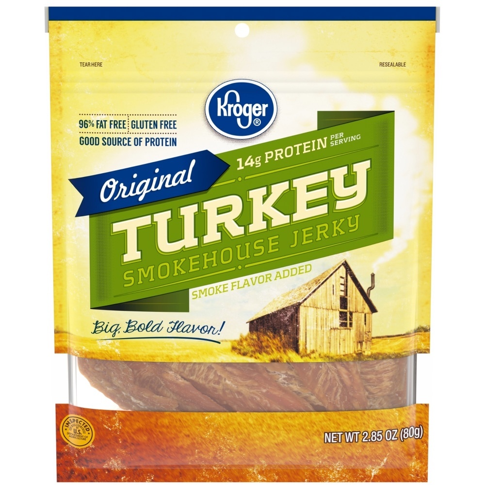 slide 1 of 1, Kroger Original Turkey Smokehouse Jerky, 2.85 oz