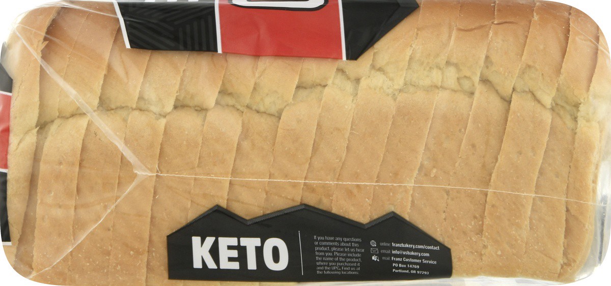 slide 5 of 9, Franz Keto White Bread 18 oz, 18 oz