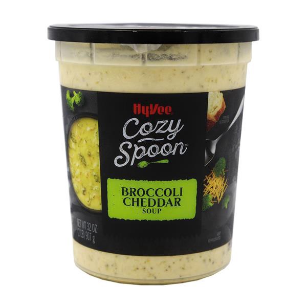 slide 1 of 1, Hy-Vee Cozy Spoon Broccoli Cheddar Soup, 32 oz