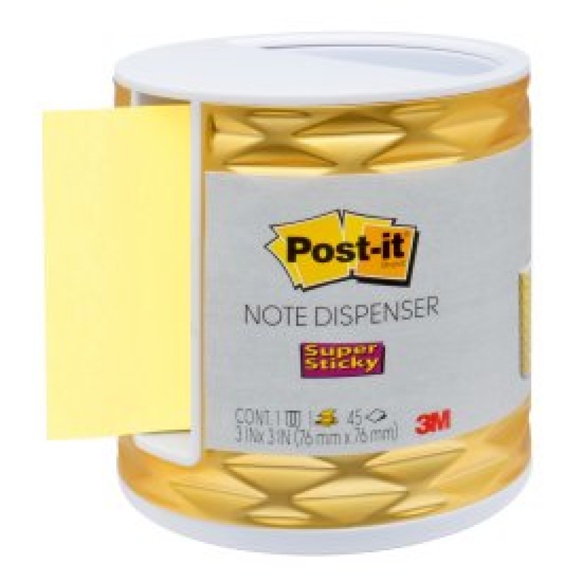 slide 1 of 1, 3M Post-it Note Dispenser, Vertical, Black with Grey, 1 ct