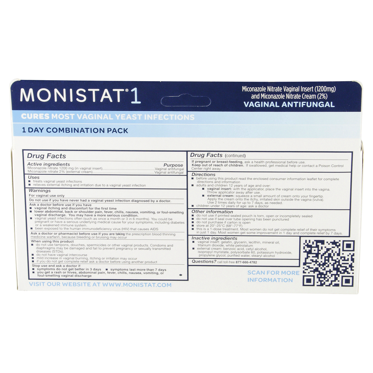 slide 4 of 5, Monistat Complete Therapy Treatment Ovule Antifungal Cream, 0.32 oz