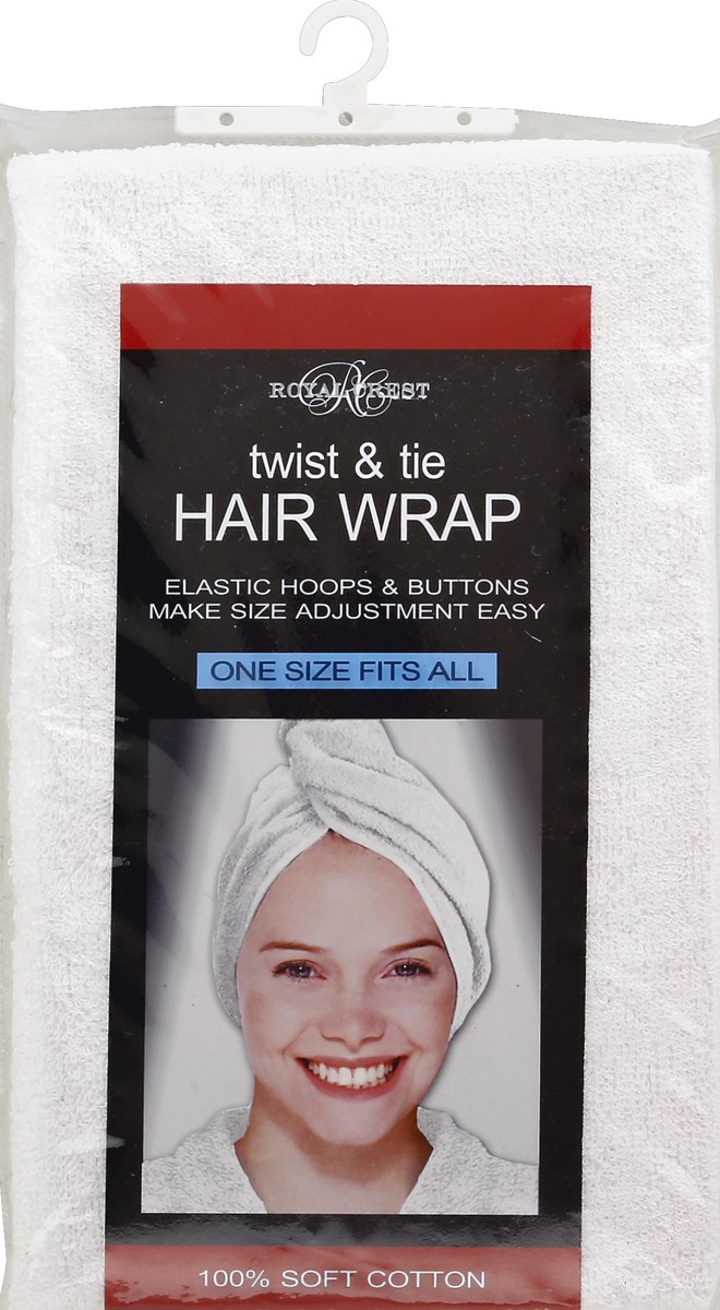 slide 1 of 3, Royal Crest Hair Wrap, Twist & Tie, One Size Fits All, 1 ct