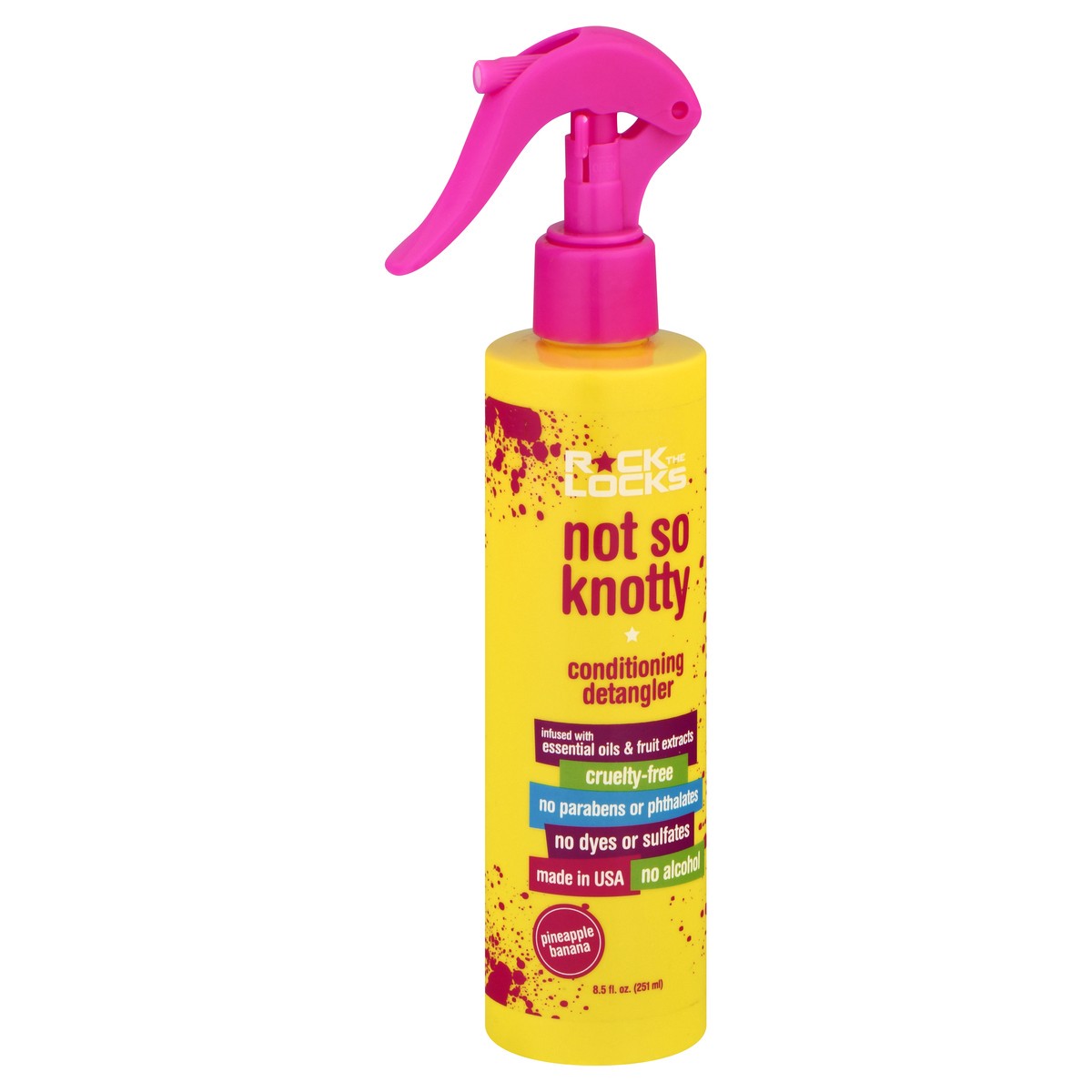slide 4 of 12, Rock The Locks Pineapple Banana Conditioning Detangler 8.5 fl oz, 8.5 fl oz