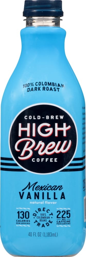 slide 1 of 1, High Brew Coffee Coffee, Mexican Vanilla, Cold-Brew - 40 oz, 40 oz