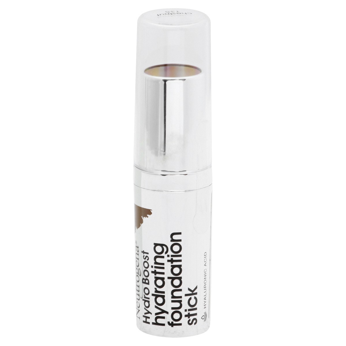 slide 2 of 9, Neutrogena Hydro Boost Hydrating Foundation Stick with Hyaluronic Acid, Oil-Free & Non-Comedogenic Moisturizing Makeup for Smooth Coverage & Radiant-Looking Skin, Chestnut, 0.29 oz, 0.29 oz