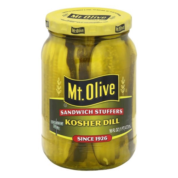 slide 1 of 4, Mt. Olive Sandwich Stuffers Kosher Dill Pickle Slices - 16oz, 16 oz