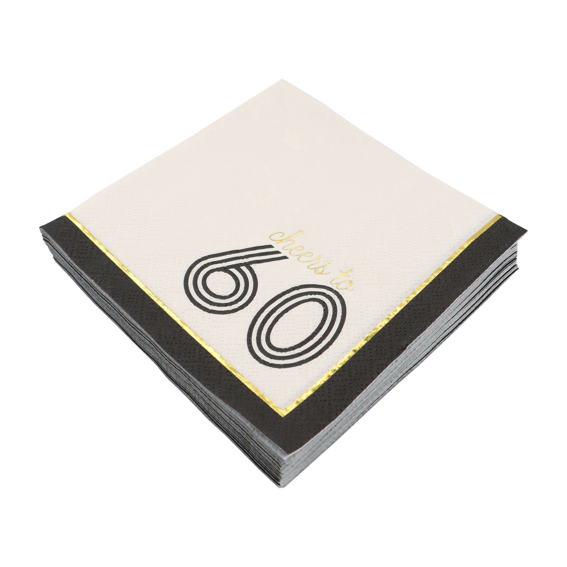 slide 2 of 3, Cheers To 60 Beverage Napkins, 20ct. By Celebrate It, 20 ct