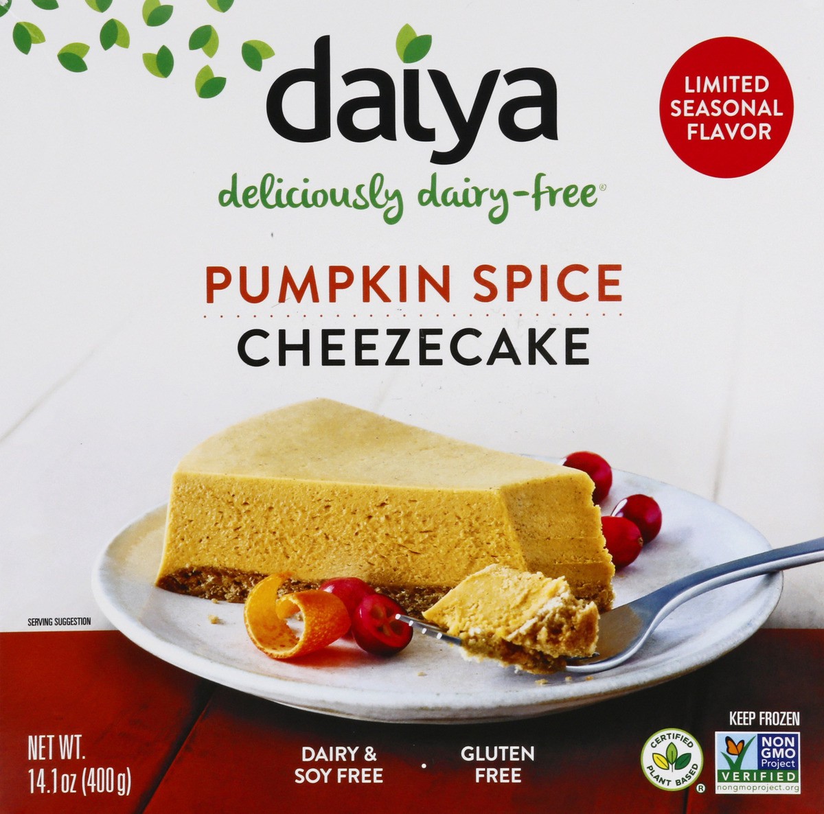 slide 1 of 2, Daiya Dairy-Free Pumpkin Spice Cheesecake 14.1 oz, 14.1 oz