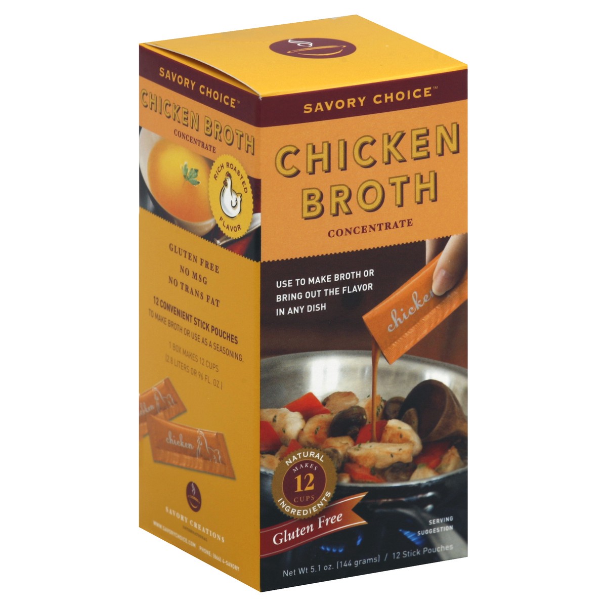 slide 4 of 4, Savory Choice Broth Concentrate 12 ea, 12 ct