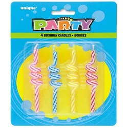 Unique Birthday Candles - 4 ea
