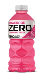 POWERADE Electrolyte Enhanced Zero Sugar Strawberry Smash Sports Drink, 28 fl oz, bottle