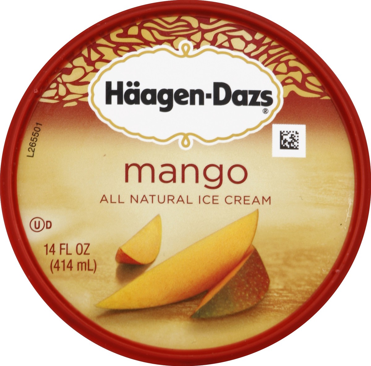slide 2 of 6, Häagen-Dazs Mango Ice Cream, 1 pint