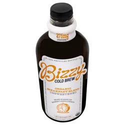 Bizzy Coffee Cold Brew, Organic, Breakfast Blend, Unsweetened