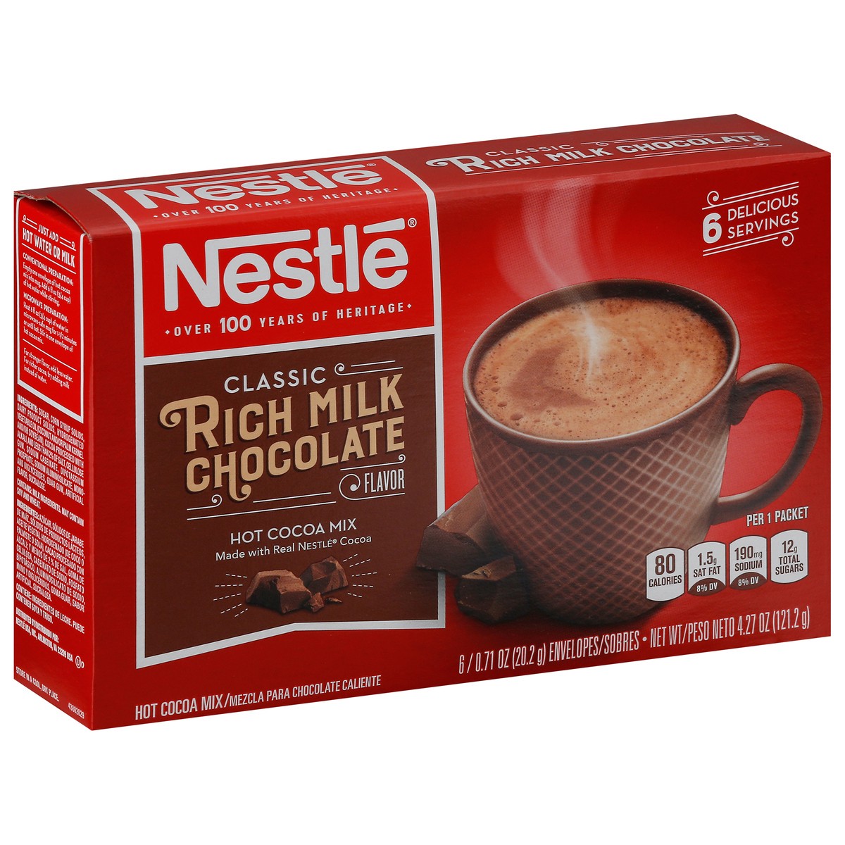 slide 2 of 9, Nestlé Classic Rich Milk Chocolate Flavor Hot Cacao Mix 6 ea, 