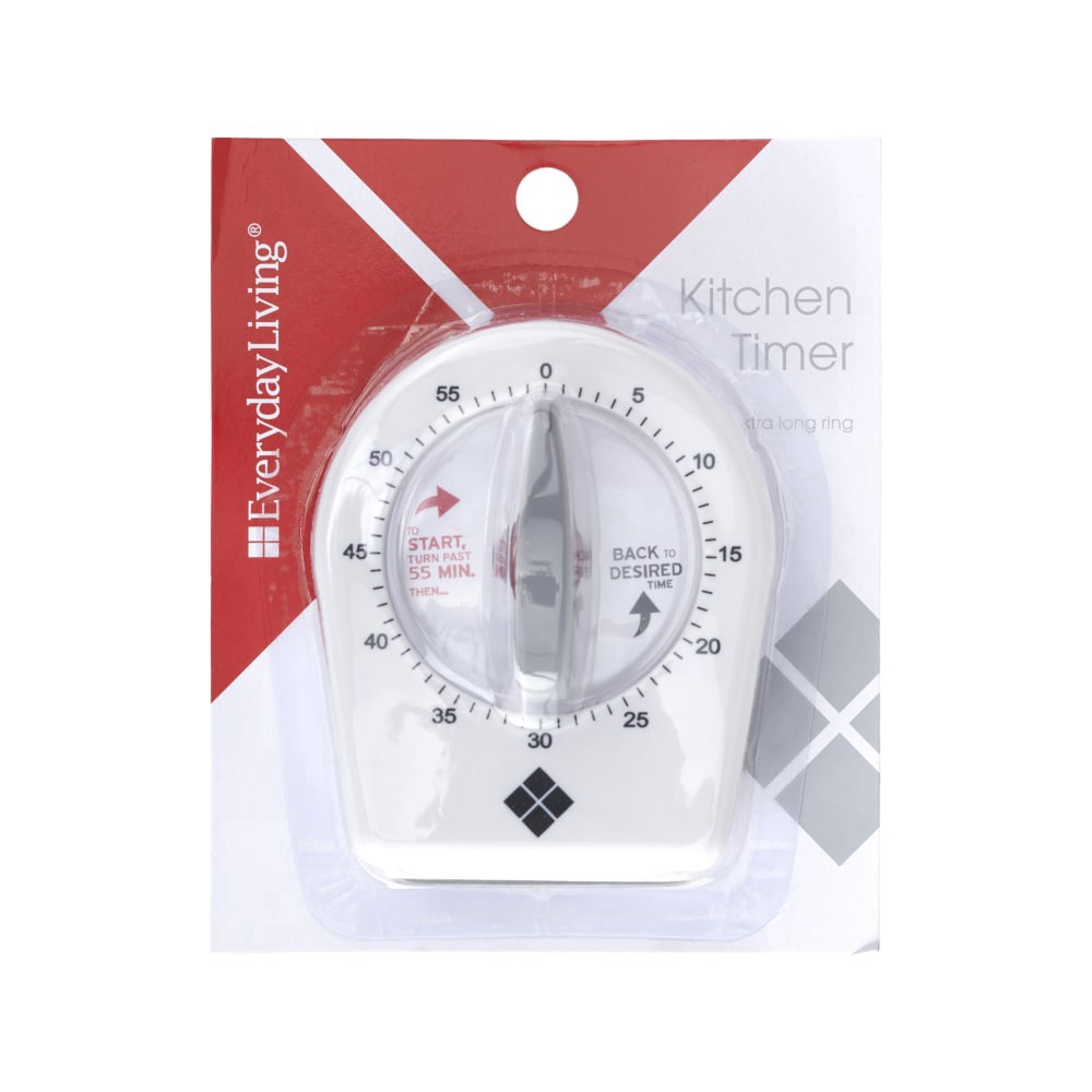 slide 1 of 3, Everyday Living Extra Long Ring Kitchen Timer, 1 ct