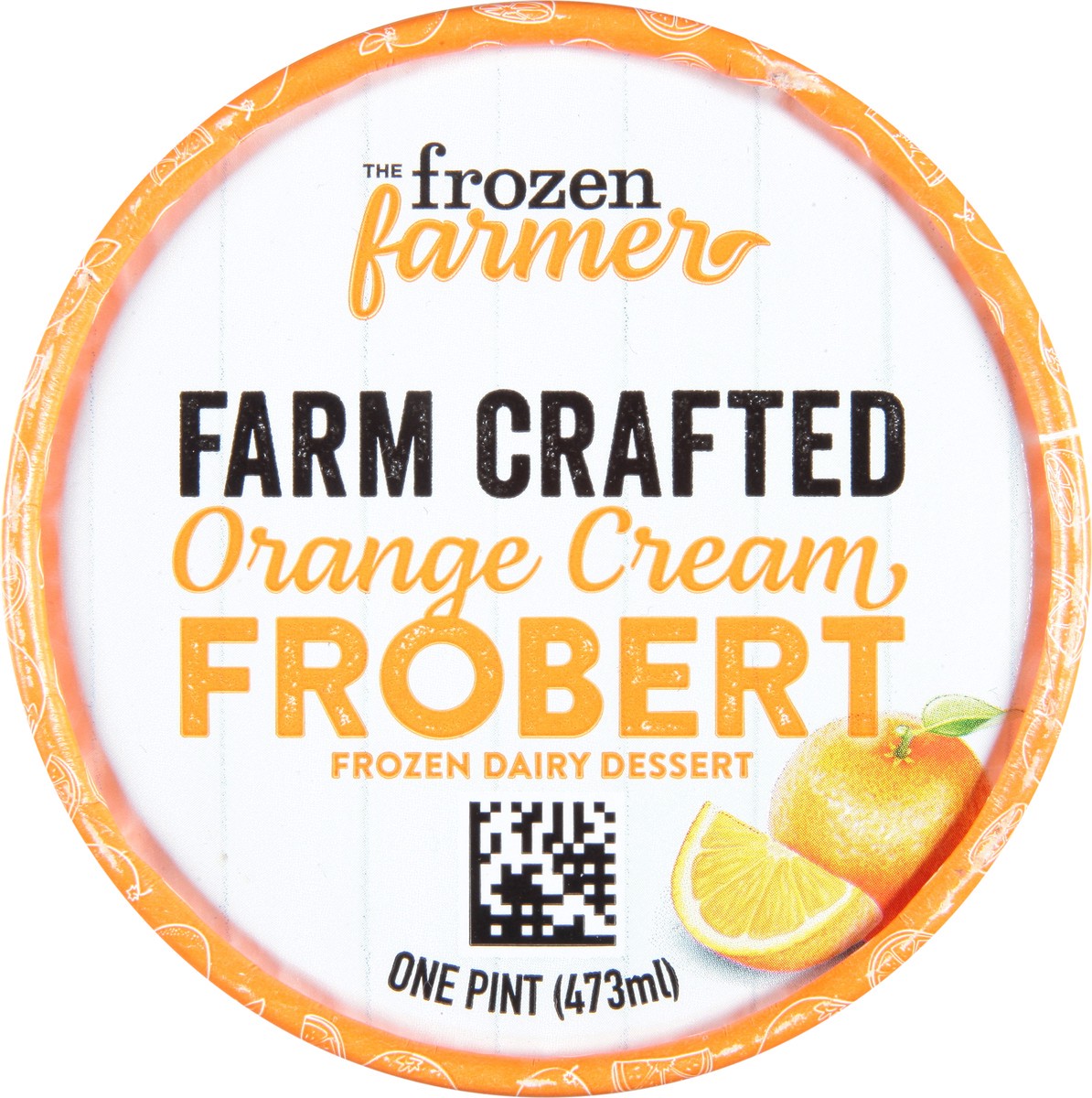 slide 8 of 9, The Frozen Farmer Farm Crafted Orange Cream Frobert Frozen Dairy Dessert 1 pt, 1 pint