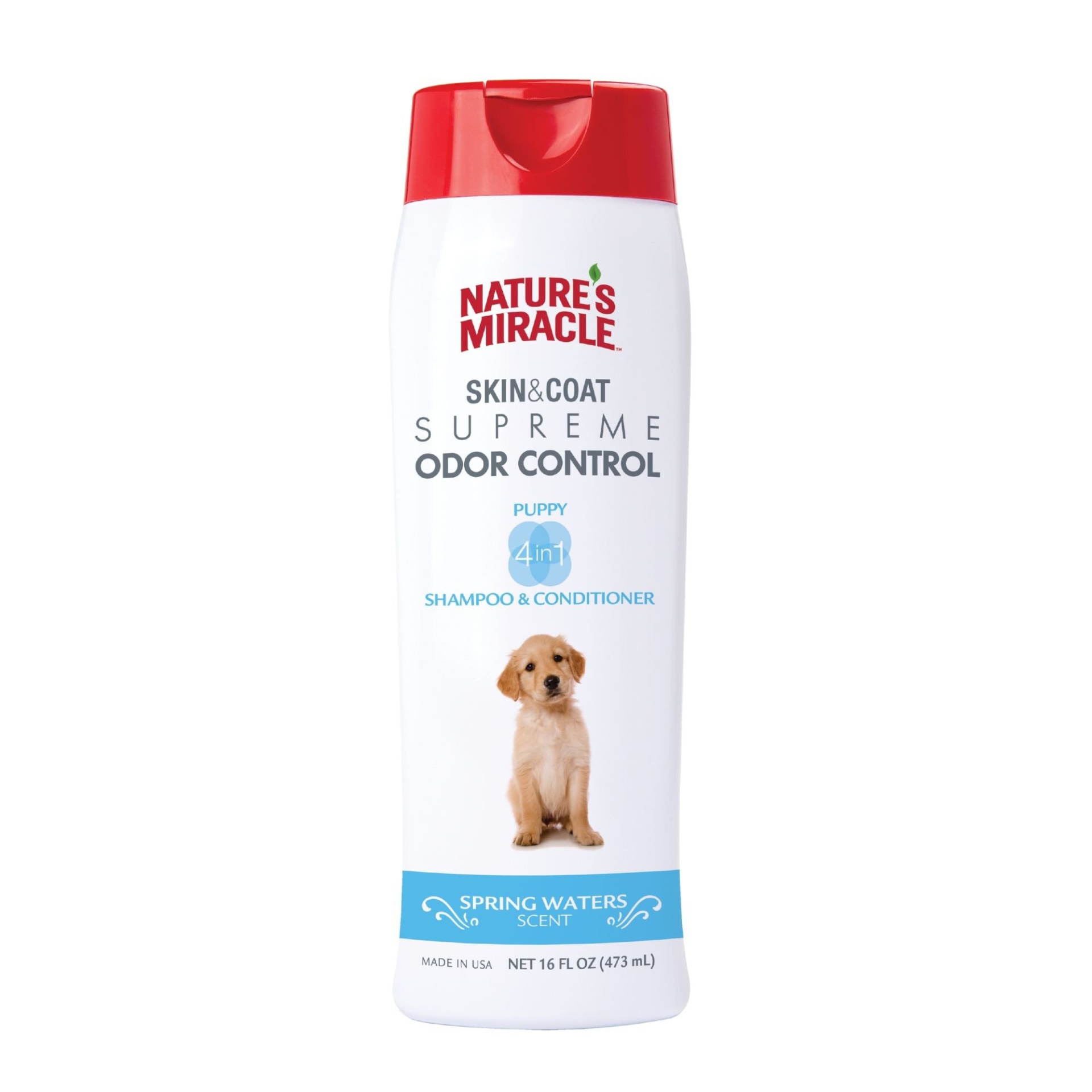 slide 1 of 1, Nature's Miracle Supreme Odor Control Natural Puppy Shampoo & Conditioner, 16 fl oz